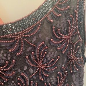 Scala women's beaded gown with jacket